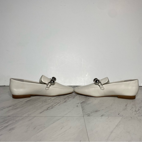 Marc Fisher Elenda White Leather Loafer 6 1/2 M - Picture 5 of 14